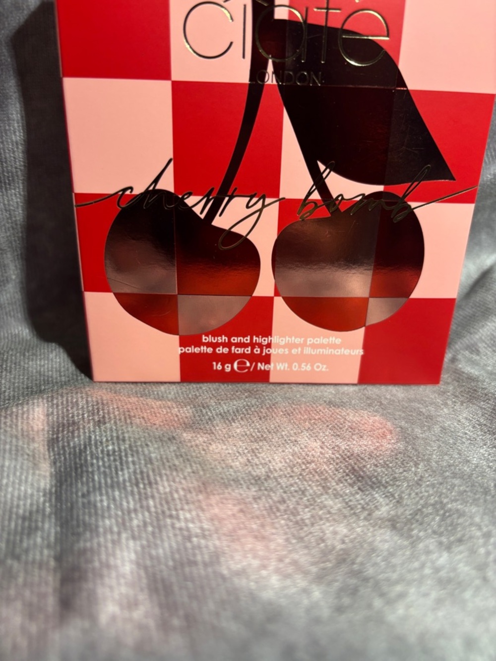 Ciaté London Cherry Bomb Blush & Highlighter Palette - Red Pink